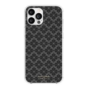 KATE SPADE MagSafe Black Jeweled Flower Logo iPhone 12 PRO MAX Case